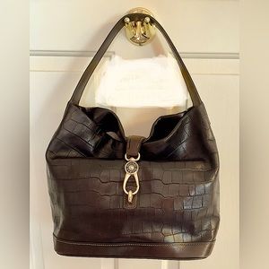Dooney and Bourke crocodile embossed hobo